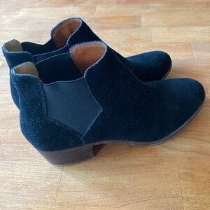 Lucky Brand LP-Ballamy Women's Booties Boots Black Suede Leather Size 10